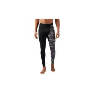 Spodnie sportowe damskie Reebok Compression Tight. Czarne spodnie sportowe Reebok, bez wzorów. Za 266,00 zł.