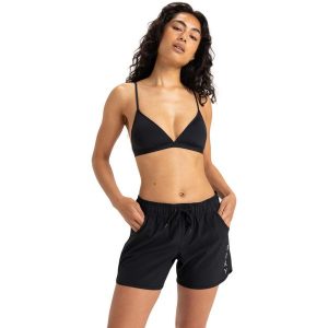 Spodenki boardshort dla Kobiety ROXY CLASSICS 5" Czarny. Szare szorty Roxy, bez wzorów, z elastanu, sportowe. Za 219,99 zł.