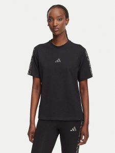 Adidas T-Shirt Seasonal Essentials Animal Print 3-Stripes KH1550 Czarny Regular Fit. Czarne t-shirty ADIDAS, m, bez wzorów, z bawełny, bez kołnierzyka, bez ramiączek. Za 149,99 zł.