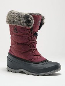 Kamik Kozaki zimowe "Momentum 3" w kolorze bordowym rozmiar: 37. Czerwone kozaki Kamik, na zimę, bez wzorów, z materiału, bez obcasa, bez zapięcia. Za 266,66 zł.