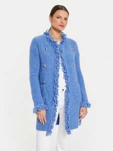 Marella Kardigan Regina 2423906024 Niebieski Regular Fit. Niebieskie kardigany Marella, z syntetyku. Za 553,99 zł.