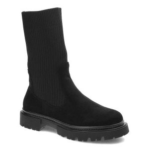 Czarne Botki Filippo Modne Jesienne Buty Damskie. Czarne botki Filippo, na jesień, bez wzorów, bez obcasa, na obcasie, bez zapięcia. Za 209,00 zł.