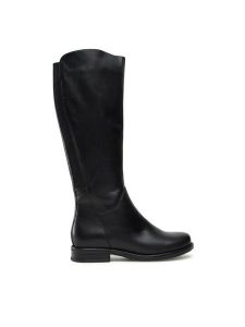 Lasocki Kozaki WI16-ALBA-05 Czarny. Czarne kozaki Lasocki, bez wzorów, ze skóry, bez obcasa, na płaskiej podeszwie, bez zapięcia. Za 379,99 zł.