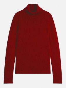 Perfect Cashmere Kaszmirowy golf "Willow" w kolorze ciemnoczerwonym rozmiar: S. Czerwone golfy Perfect Cashmere, bez wzorów, z kaszmiru. Za 366,35 zł.