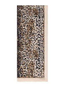 Guess Szalik 181038 Różowy. Czerwone rękawiczki Guess, z aplikacjami. Za 159,99 zł.