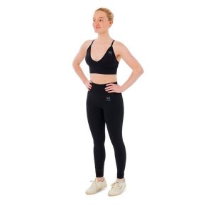 Damski zestaw sportowy Xtreme - legginsy + biustonosz sportowy - Czarny. Czarne legginsy XTREME SOCKSWEAR, bez wzorów, z materiału, z podwyższonym stanem. Za 190,74 zł.