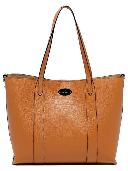 Maison héritage PARIS Skórzany shopper bag "Elis" w kolorze karmelowym - 41 x 30 x 10 cm rozmiar: onesize. Brązowe shopper bag Maison héritage PARIS, bez wzorów, z materiału, na ramię, bez dodatków. Za 354,94 zł.