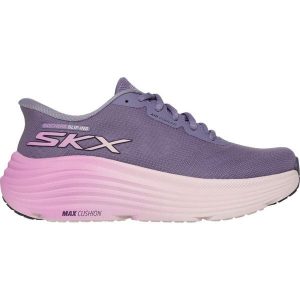 Buty damskie SKECHERS Max Cushioning Endeavour Hallandale. Fioletowe buty sportowe Skechers, bez wzorów, bez zapięcia. Za 409,99 zł.