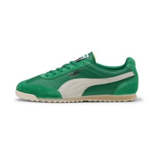 Trenerzy Puma Arizona. Zielone buty sportowe Puma, bez wzorów, bez zapięcia. Za 294,40 zł.