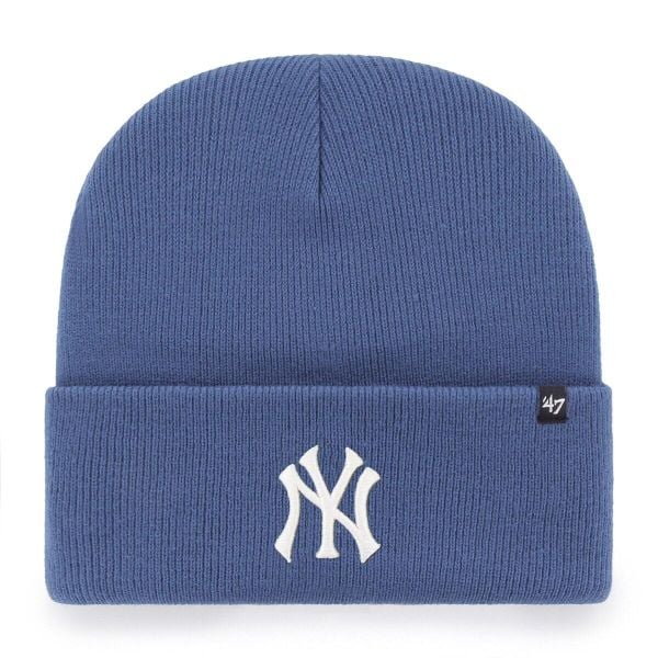 Czapka zimowa turystyczna uniseks 47 Brand New York Yankees. Niebieskie czapki 47 Brand, bez wzorów, sportowe. Za 119,00 zł.