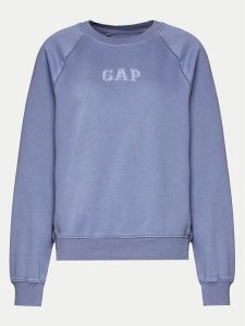 Gap Bluza 885578-00 Niebieski Regular Fit. Niebieskie bluzy GAP, m, bez wzorów, z bawełny, bez kaptura. Za 199,99 zł.