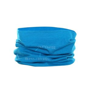 Komin wełniany Brubeck KM10360 unisex - błękitny, Rozmiar L/XL. Niebieskie szaliki Brubeck, bez wzorów, z dzianiny. Za 63,99 zł.