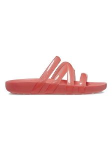Crocs Klapki "Splash" w kolorze różowym rozmiar: 37/38. Różowe klapki Crocs, bez wzorów, z otwartym noskiem, bez obcasa. Za 122,96 zł.