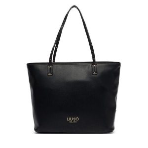 Torebka Liu Jo. Czarne shopper bag Liu Jo, bez wzorów, bez dodatków. Za 599,99 zł.