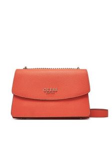 Guess Torebka HWBB73 34210 Pomarańczowy. Brązowe torebki klasyczne Guess, z aplikacjami, ze skóry, bez dodatków. Za 429,99 zł.