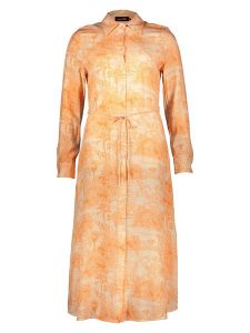 Miss goodlife Sukienka "Palm Paradise" w kolorze kremowo-pomarańczowym rozmiar: M. Pomarańczowe sukienki miss goodlife, na co dzień, m, bez wzorów, z wiskozy, bez kołnierzyka, bez ramiączek, maxi, proste. Za 170,87 zł.