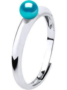 Pearline Srebrny pierścionek z perłą rozmiar: onesize. Szare pierścionki Pearline, z perłą, srebrne. Za 148,95 zł.