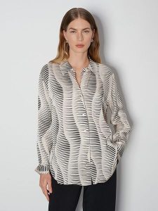 Someday Bluzka "Zauryn" w kolorze beżowo-szarym rozmiar: 40. Brązowe bluzki someday., bez wzorów, z wiskozy, bez kołnierzyka, bez ramiączek. Za 173,99 zł.