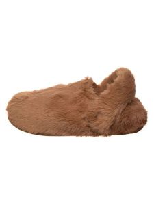 Crocs Kapcie "Classic Cozzzy Luxe" w kolorze jasnobrązowym rozmiar: 37/38. Brązowe kapcie Crocs, bez wzorów, z materiału. Za 159,95 zł.