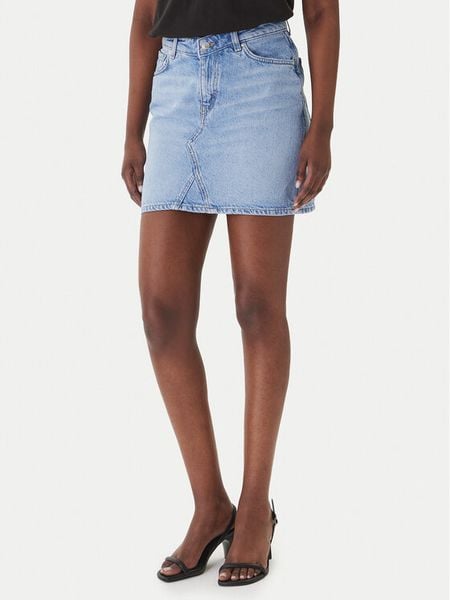 HUGO Spódnica jeansowa Gatalie 50559749 Niebieski Regular Fit. Niebieskie spódnice Hugo, s, bez wzorów, z bawełny. Za 499,99 zł.