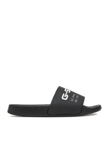 G-Star Raw Klapki SS25-3C096-W Czarny. Czarne klapki G-Star, bez wzorów, z syntetyku, bez obcasa. Za 103,99 zł.