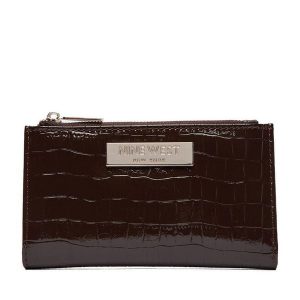 Portfel Nine West. Brązowe portfele Nine West, bez wzorów. Za 79,99 zł.