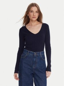 Kontatto Sweter 3M0818C Granatowy Slim Fit. Niebieskie swetry klasyczne Kontatto, m, z syntetyku, bez kołnierzyka. Za 249,99 zł.