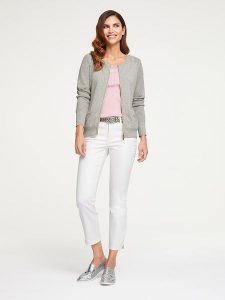 Heine Kardigan w kolorze jasnoszarym rozmiar: 44. Szare kardigany Heine. Za 165,99 zł.