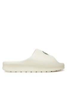 Lacoste Klapki 7-48CFA0022 Biały. Białe klapki Lacoste, bez wzorów, z tworzywa sztucznego, bez obcasa. Za 269,99 zł.