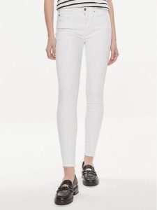 Tommy Hilfiger Jeansy WW0WW41295 Biały Skinny Fit. Białe jeansy TOMMY HILFIGER, bez wzorów, z bawełny. Za 469,99 zł.