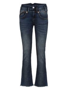 Herrlicher Dżinsy - Relaxed fit - w kolorze granatowym rozmiar: W28. Niebieskie jeansy Herrlicher, z aplikacjami, ze skóry. Za 144,92 zł.