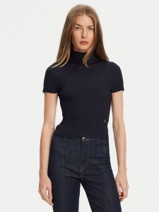 Guess Sweter W5YR04 Z0040 Granatowy Regular Fit. Niebieskie swetry klasyczne Guess, l, z syntetyku, bez kołnierzyka. Za 209,99 zł.