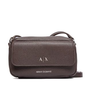Torebka Armani Exchange. Brązowe torebki klasyczne Armani Exchange, bez wzorów, bez dodatków. Za 479,99 zł.