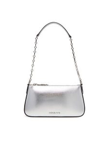 MICHAEL Michael Kors Torebka 32S4S8EW6M Srebrny. Szare torebki klasyczne MICHAEL Michael Kors, bez wzorów, ze skóry, bez dodatków. Za 609,99 zł.
