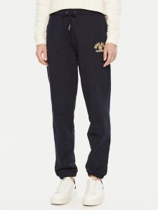 Guess Jeans Spodnie dresowe W5RB63 K68I4 Czarny Regular Fit. Czarne spodnie dresowe Guess Jeans, xl, z aplikacjami, z bawełny. Za 169,99 zł.