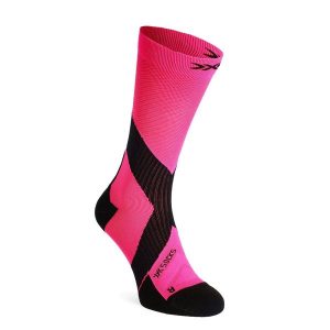 Skarpety rowerowe X-Socks Bike Expert Crew. Czerwone skarpetki X-Socks, bez wzorów. Za 125,99 zł.
