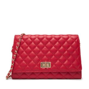 Torebka Badura. Czerwone torebki wieczorowe Badura, bez wzorów, bez dodatków. Za 129,99 zł.