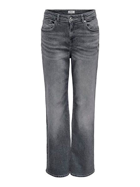 ONLY Dżinsy - Regular fit - w kolorze szarym rozmiar: XS/L32. Szare jeansy ONLY, z aplikacjami, ze skóry, z podwyższonym stanem. Za 70,08 zł.