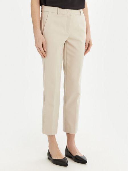 Marella Chinosy Miele 2513131021 Beżowy Slim Fit. Brązowe chinosy Marella, bez wzorów, z bawełny. Za 349,99 zł.