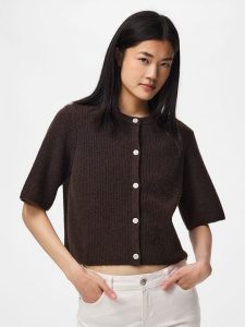 Pieces Kardigan w kolorze brązowym rozmiar: M. Brązowe kardigany Pieces. Za 134,95 zł.