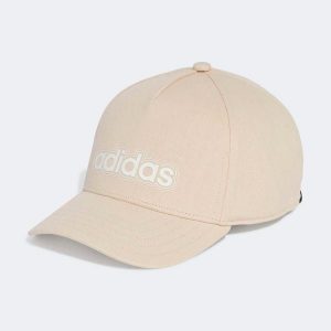 Czapka z daszkiem ADIDAS fitness. Brązowe czapki ADIDAS, bez wzorów, z bawełny, eleganckie. Za 59,99 zł.