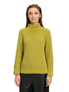 CARTOON Sweter w kolorze zielonym rozmiar: 36. Zielone swetry oversize Cartoon, bez wzorów, bez ramiączek. Za 121,45 zł.