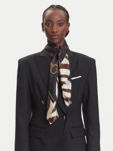 LAUREN RALPH LAUREN Chusta 454980710001 Czarny. Czarne apaszki i chusty Lauren Ralph Lauren, bez wzorów, z jedwabiu. Za 499,99 zł.