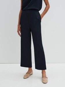 Someday Spodnie w kolorze granatowym rozmiar: 40. Niebieskie spodnie z wysokim stanem someday., bez wzorów, z materiału, z podwyższonym stanem. Za 176,50 zł.