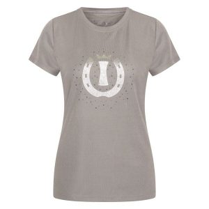 Koszulka damska Imperial Riding Hally. Brązowe koszulki sportowe IMPERIAL RIDING, bez wzorów, bez ramiączek, do jazdy konnej. Za 197,50 zł.