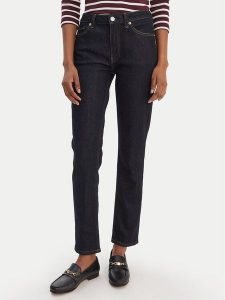 Tommy Hilfiger Jeansy WW0WW47685 Granatowy Slim Fit. Niebieskie jeansy TOMMY HILFIGER, bez wzorów, z jeansu. Za 649,99 zł.