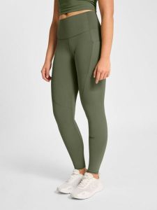 Damskie legginsy z wysokim stanem Hummel Hiit Intensity. Czarne legginsy Hummel, bez wzorów, z materiału, z podwyższonym stanem. Za 336,00 zł.