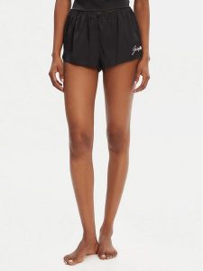 Juicy Couture Szorty piżamowe JCLHS125512 Czarny Regular Fit. Czarne piżamy Juicy Couture, bez wzorów, z syntetyku, bez ramiączek. Za 89,99 zł.