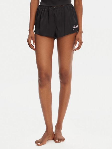 Juicy Couture Szorty piżamowe JCLHS125512 Czarny Regular Fit. Czarne piżamy Juicy Couture, bez wzorów, z syntetyku. Za 79,99 zł.
