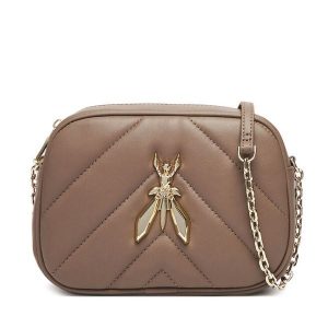 Torebka Patrizia Pepe. Brązowe torebki klasyczne Patrizia Pepe, bez wzorów, bez dodatków. Za 689,99 zł.